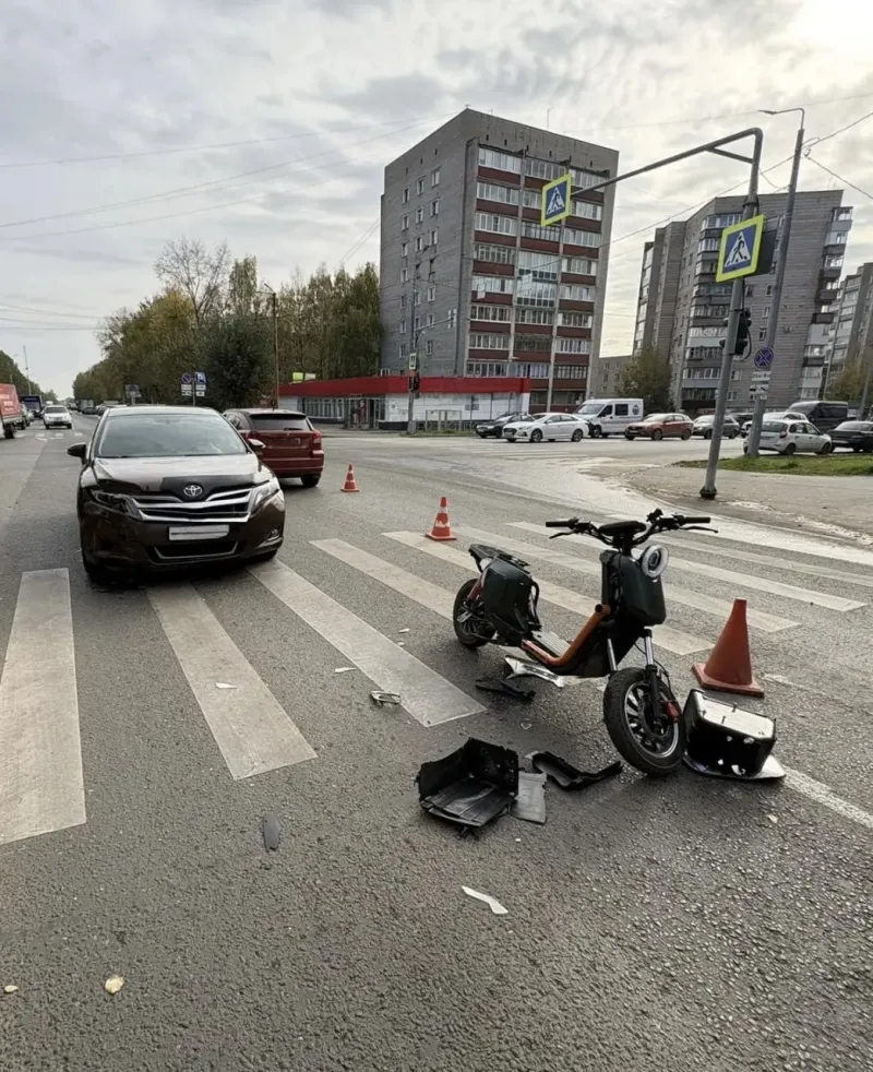 ДТП с электровелосипедом произошло на улице Некрасова в Кирове
